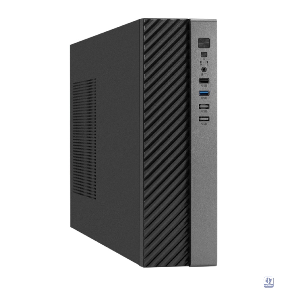 Exegate EX298790RUS Корпус Desktop ExeGate MI-302U (mATX/mini-ITX, без БП, 1*USB+1*USB3.0, HD аудио, черный)
