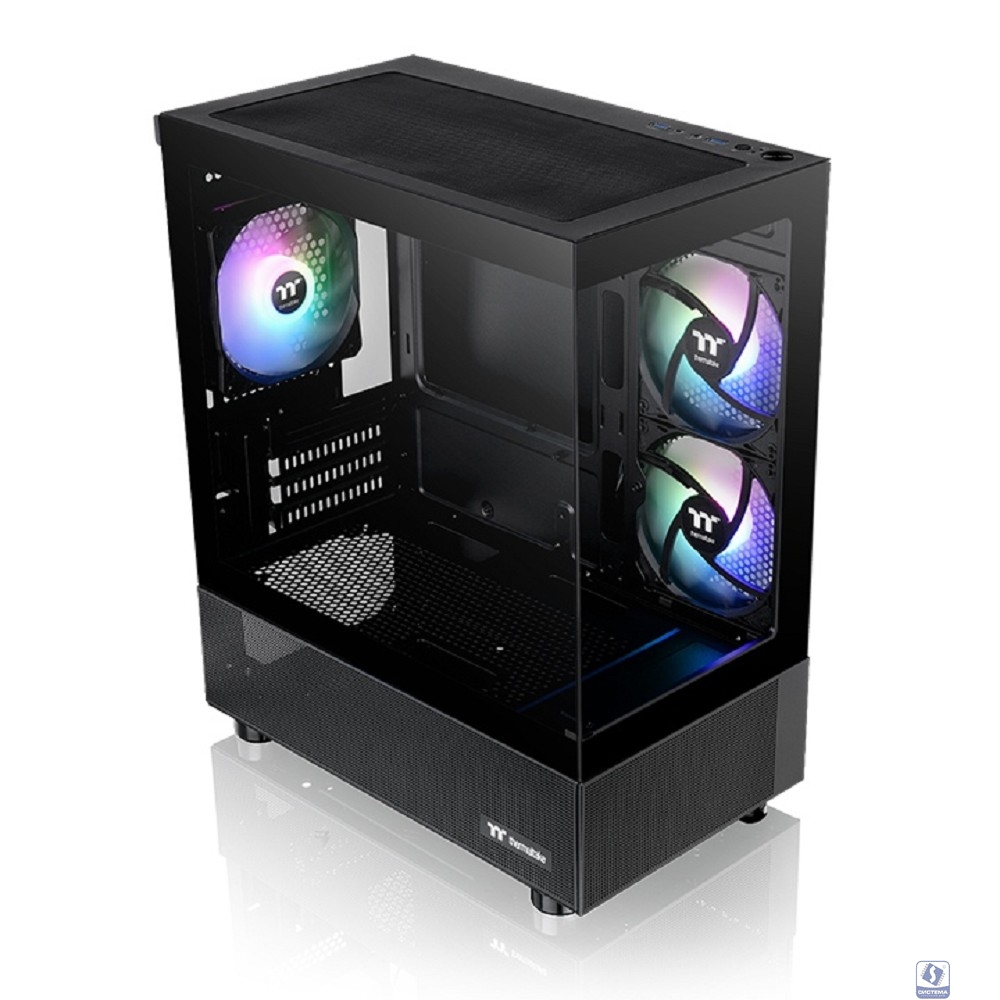 Корпус Thermaltake View 170 TG ARGB черный без БП mATX 5x120mm 2x140mm 1x200mm 2xUSB3.0 audio bott PSU