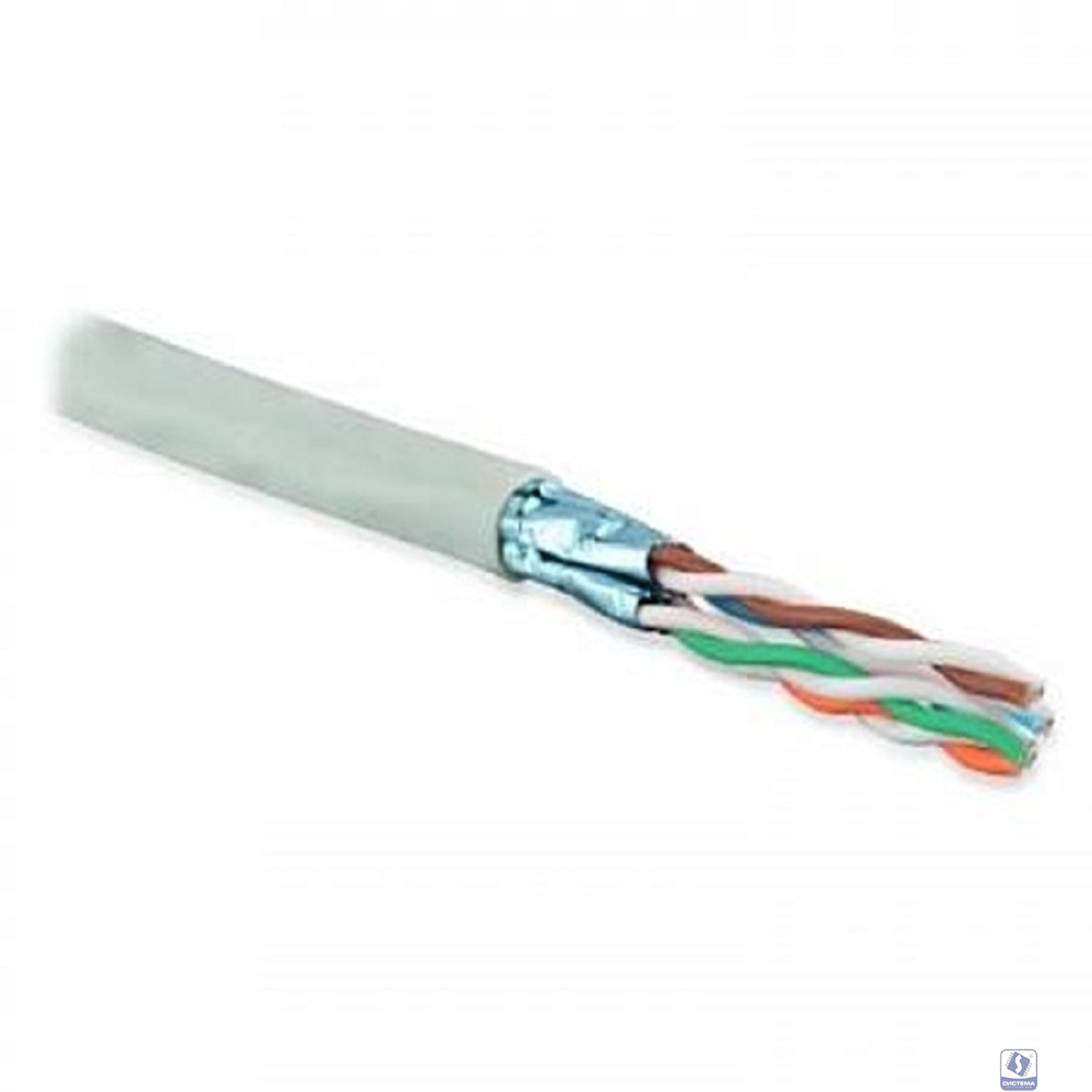 Exegate EX281811RUS Кабель Exegate  FUTP4-C5e-CU-S24-IN-PVC-GY-305 FTP 4 пары кат.5e медь, 24AWG, экран, бухта 305м, серый, PVC