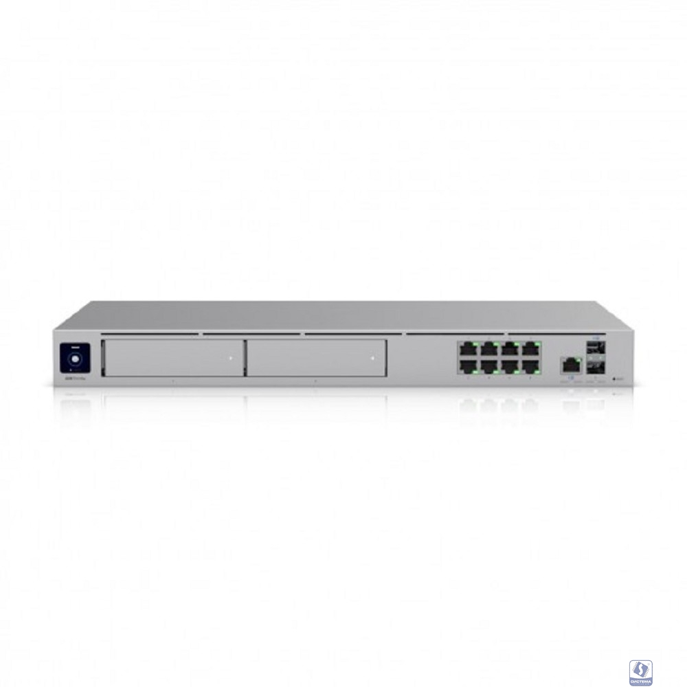 UBIQUITI UDM-Pro-Max Маршрутизатор, 1*SFP+, 8*1Gbit RJ45,1*SFP+ WAN, 1*2.5Gbit RJ45 WAN, 128GB SSD, 2*3.5" NVR HDD слота
