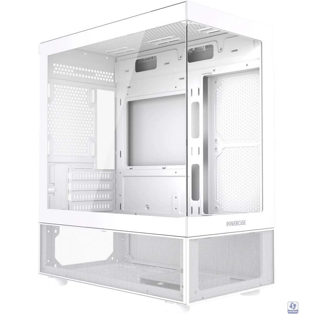 Powercase Vision Micro M2, Tempered Glass, белый, mATX  (CVMWM2-L0)