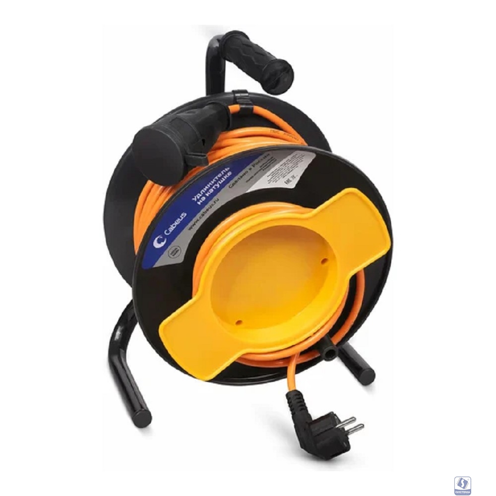 Cabeus EC-GC-3.5-G-50 Удлинитель ПВС 3500 Вт 50м на садовой катушке (С/з)
