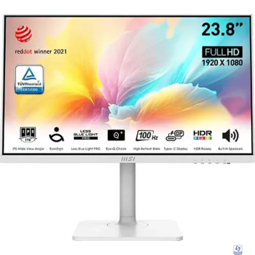 MSI Modern 23.8" MD2412PW белый  [9S6-3PA59H-096]