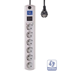 MOST Сетевой фильтр Most HV6 5м (6 розеток), черный 