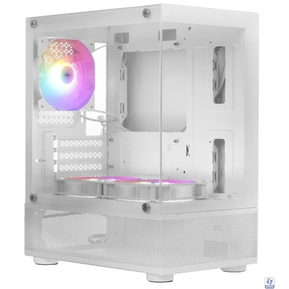 1STPLAYER MIKU Mi2-A White / mATX / 3x120mm LED fans / Mi2-A-WH-2F1R-W-1F1-W
