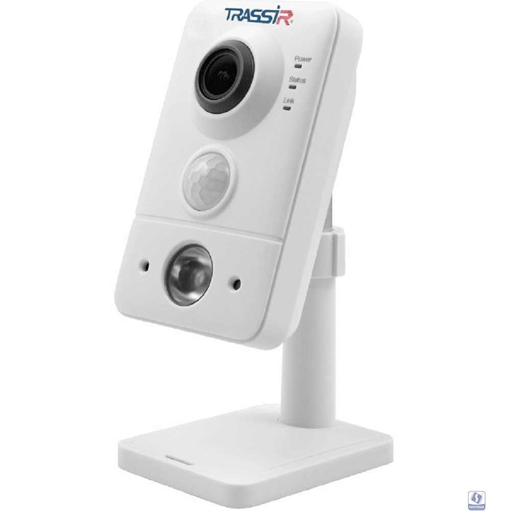 TRASSIR TR-D7151IR1 1.4 Компактная 5Мп IP-камера с аппаратным детектором движения. Матрица 1/2.8" CMOS, разрешение 5Мп