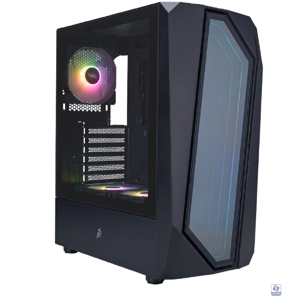 1STPLAYER INFINITE SPACE IS6 ARGB Black / ATX / 3x120mm ARGB fans / IS6-BK-2F7R-1F7