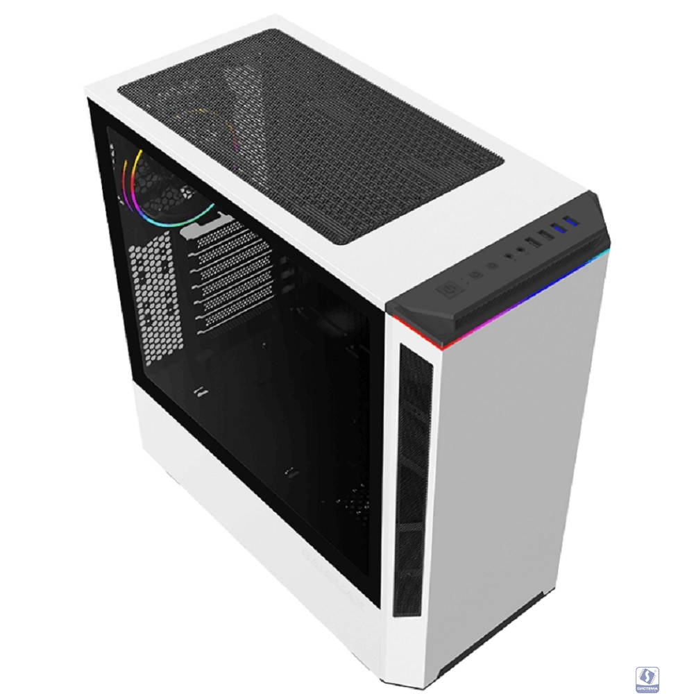GameMax Корпус Paladin White T801 без БП (Midi Tower, ATX, ,Белый, Зак.стекло, USB 3.0)