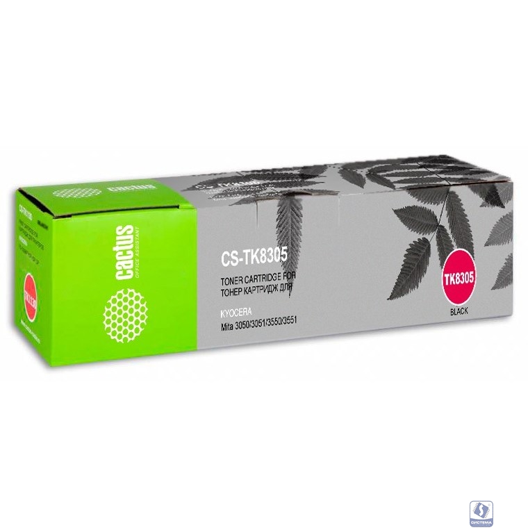 Картридж лазерный Cactus CS-TK8305 черный (25000стр.) для Kyocera Mita 3050/3051/3550/3551