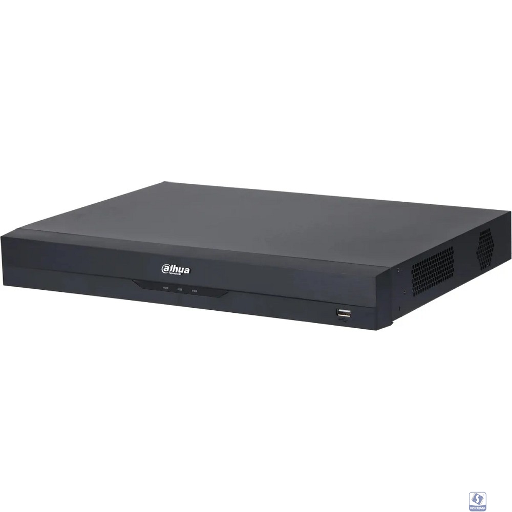 DAHUA DHI-NVR5208-EI2 8-канальный IP-видеорегистратор до 448Мбит/с; 2 SATA III до 20Тбайт; : 1 HDMI (8K), 1 VGA;  1 RJ45 1000Мбит/с; тревожные вх./вых.: 4/2