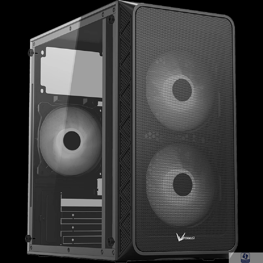 Formula Air Mesh G4 Black (mATX, Acryl, 2xUSB, 1x12cm fan. 1x3.5" HDD, 2x2.5" SSD)