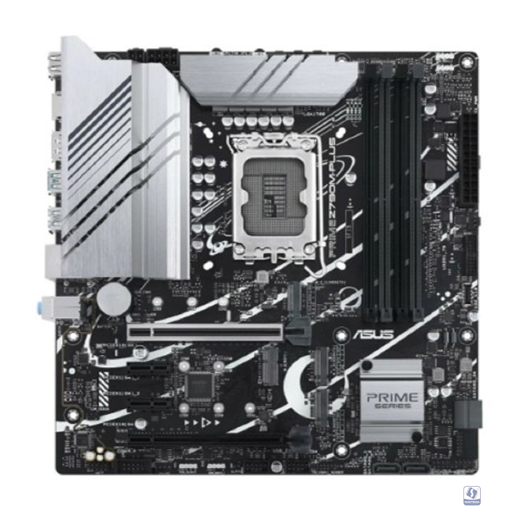 ASUS PRIME Z790M-PLUS (Socket 1700, mATX, 4xDDR5(192GB), DP/HDMI, 1xPCIe 5.0x16/1xPCIe 4.0x16/2xPCIe 4.0, 1xLAN, 4xSATA 6Gb/s, 3xM.2, 1xM.2 E key, 1xType-C, 5xUSB 3.2, 2xUSB 2.0)