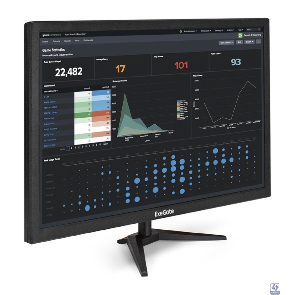LCD ExeGate 27" EB2700A черный  [EX297312RUS]