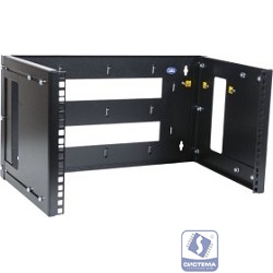 ЦМО Кронштейн настенный 12U, регулируемая глубина 300-450 мм,цвет черный [КНО-М-12U-9005]