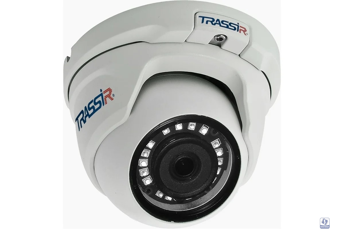 Камера видеонаблюдения IP Trassir TR-D2S5-noPoE v2,  1080p,  3.6 мм,  белый