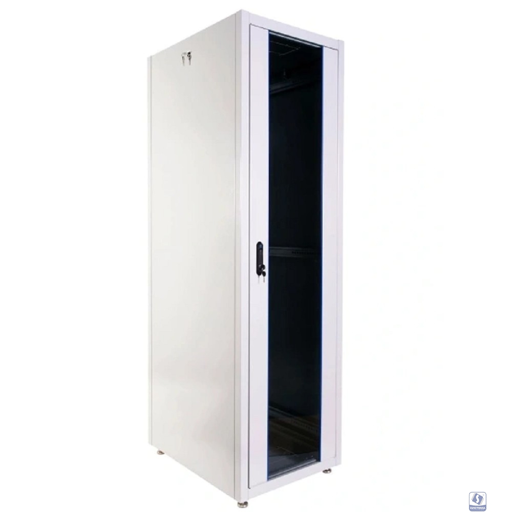 ЦМО Шкаф телекоммуникационный напольный ЭКОНОМ 42U (800 х 1000) дверь стекло, дверь металл ШТК-Э-42.8.10-13АА