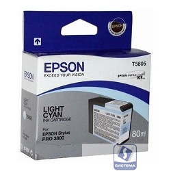 EPSON C13T580500 Картридж голубой для I/C Stylus Pro 3800 (Light Cyan) 80 мл. 
