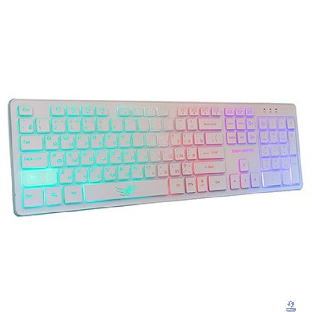 Dialog Gan-Kata Клавиатура KGK-17U WHITE - игровая с RGB-подсветкой, USB, белая             