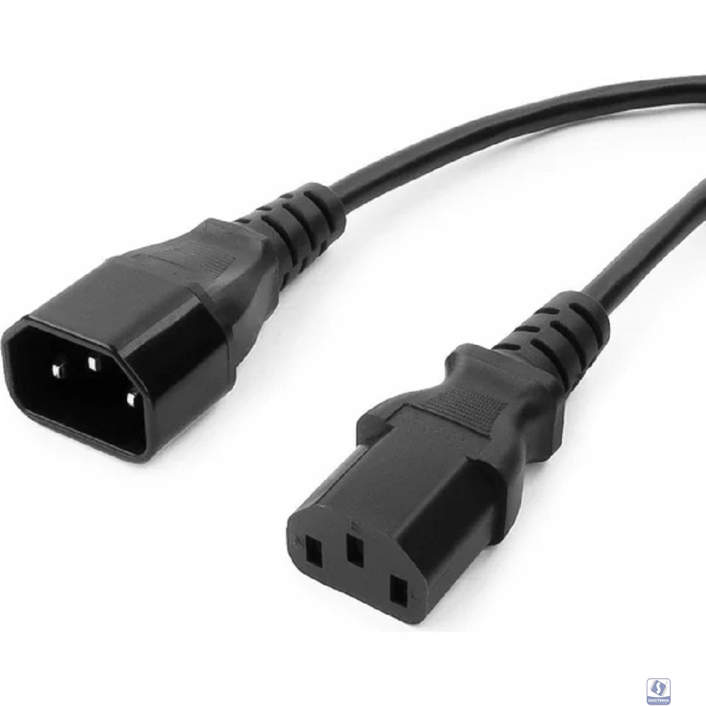 Кабель питания сист.блок-монитор Gembird 3.0м, черный, с зазем., пакет [PC-189-10]