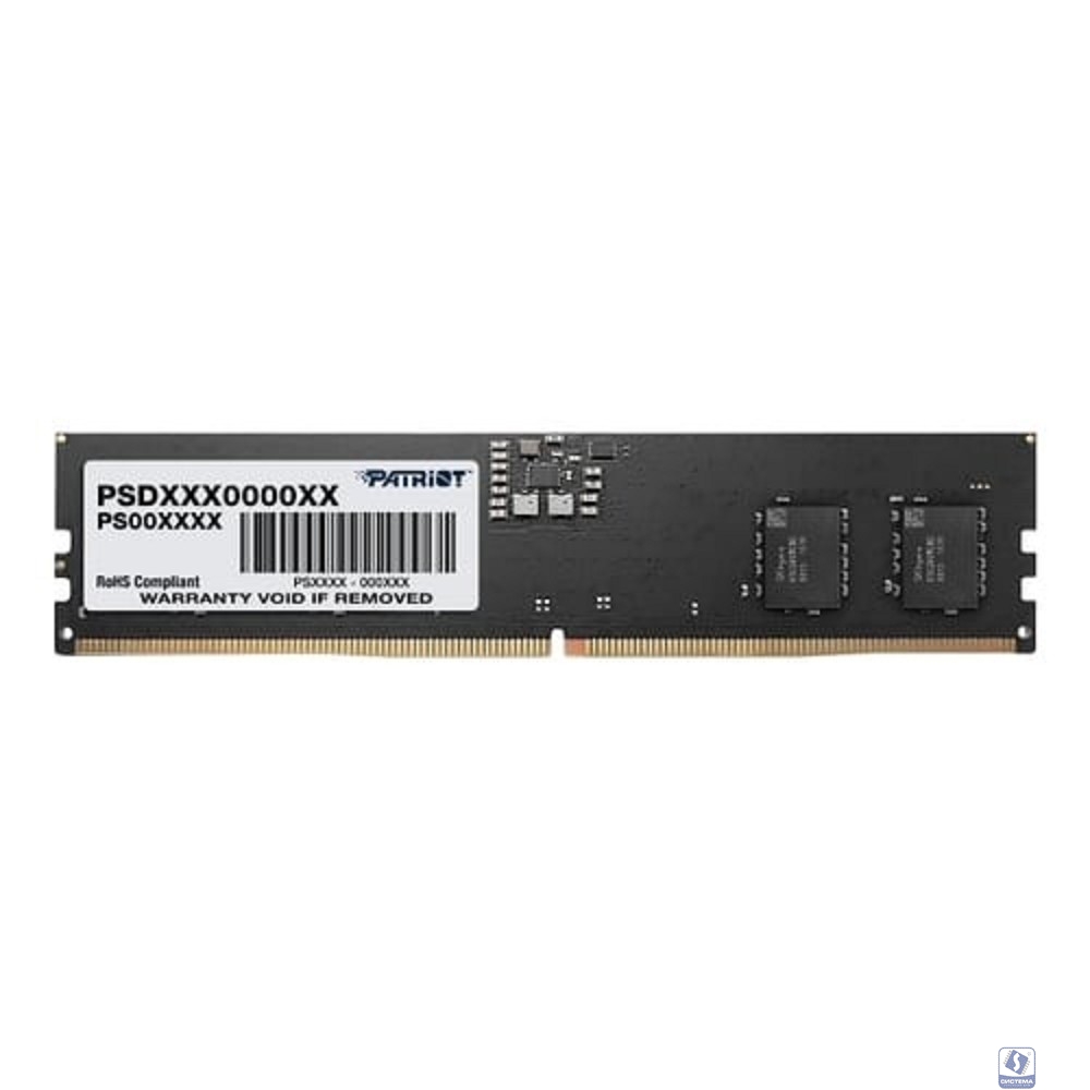 Patriot DDR5 DIMM 8Gb 5200MHz PSD58G520041 Signature RTL PC5-41600 CL42ECC 288-pin 1.1В single rank
