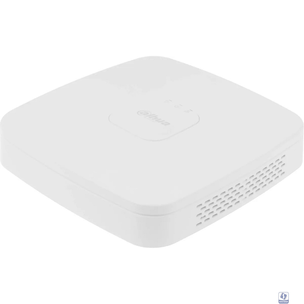 DAHUA DHI-NVR2104-I2 4-канальный IP-видеорегистратор 4K и H.265+, видеоаналитика, входящий поток до 80Мбит/с, 1 SATA III до 10Тбайт
