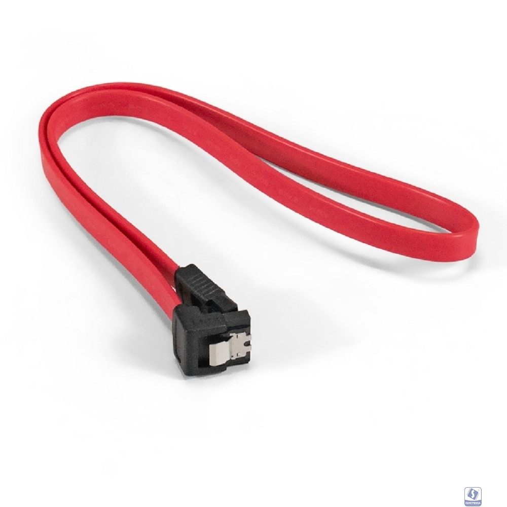 Exegate EX294732RUS Кабель SATA ExeGate EX-CC-SATA-DATA90-0.5L (7pin/7pin, угловой разъем, металлические защелки, 0,5м)