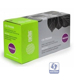 Cactus TN-3330  Тонер-картридж Cactus CS-TN3330 для принтеров Brother HL5440D/5450DN/5470DW черный 3000 страниц