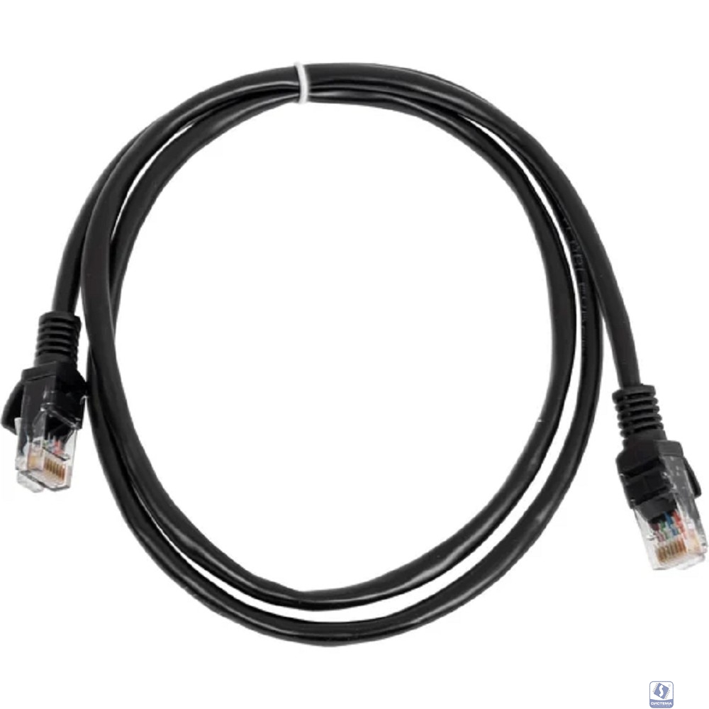 Cablexpert Патч-корд UTP PP12-1M/BK кат.5, 1м, литой, многожильный (черный)