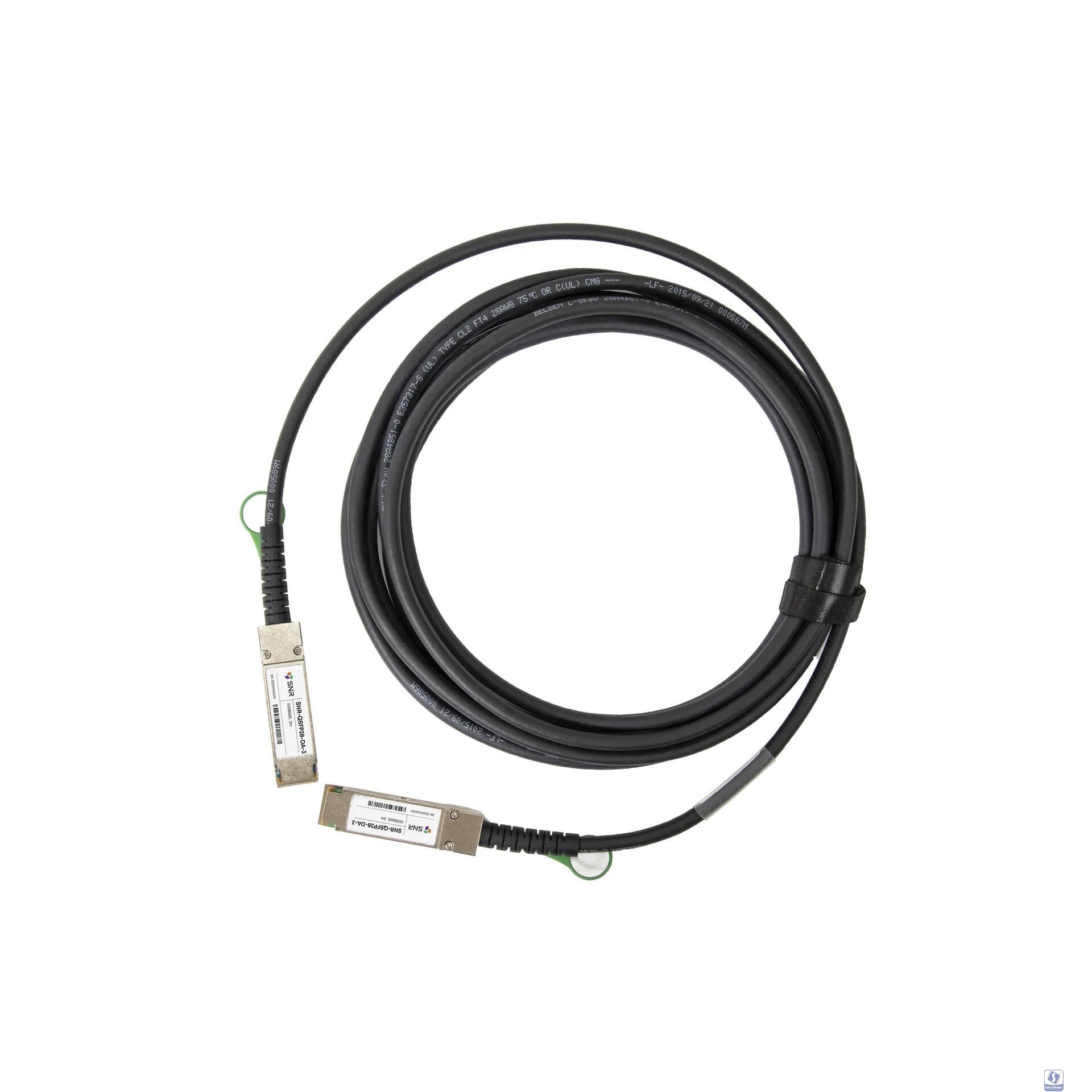 SNR SNR-QSFP28-DA-3 Модуль 100G QSFP28 Direct Attach, дальность до 3м