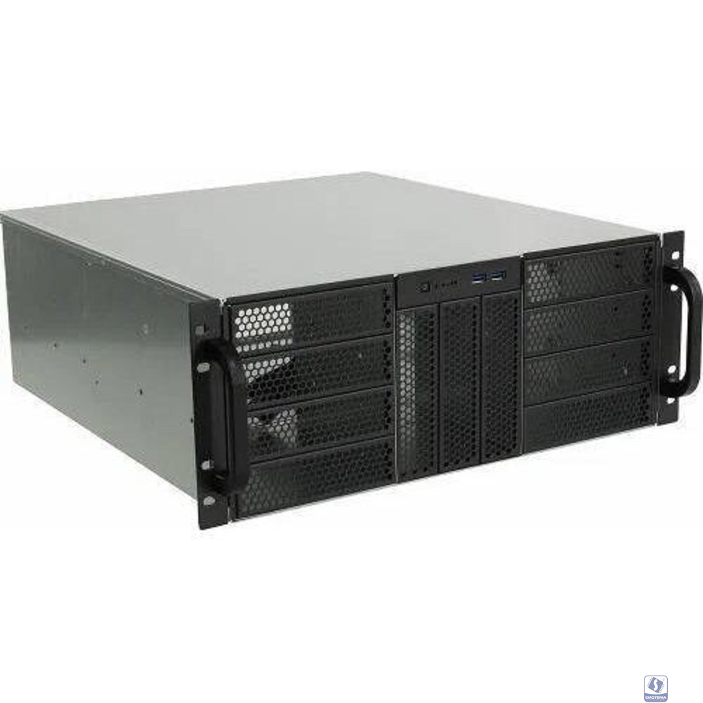 Procase RE411-D11H0-FE-65 Корпус 4U server case,11x5.25+0HDD,черный,без блока питания,глубина 650мм,MB EATX 12"x13",панель вентиляторов 3х120