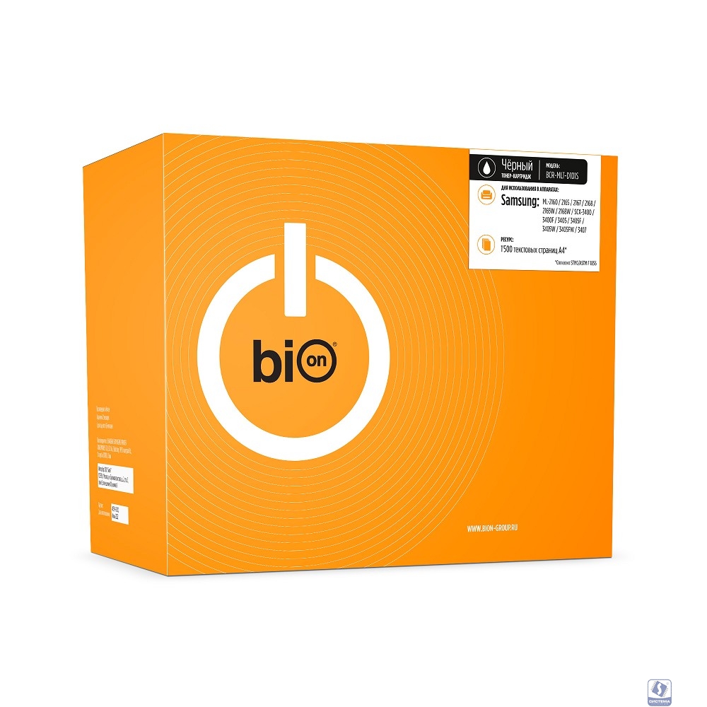 Bion BCR-MLT-D101S Картридж для Samsung (1500  стр.),Черный, с чипом