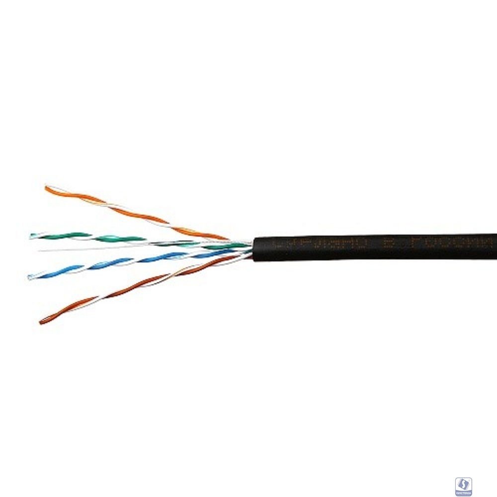SkyNet Кабель UTP outdoor 4x2x0,51, медный, FLUKE TEST, кат.5e, однож., (100м) box, черный [CSP-UTP-4-CU-OUT/100]