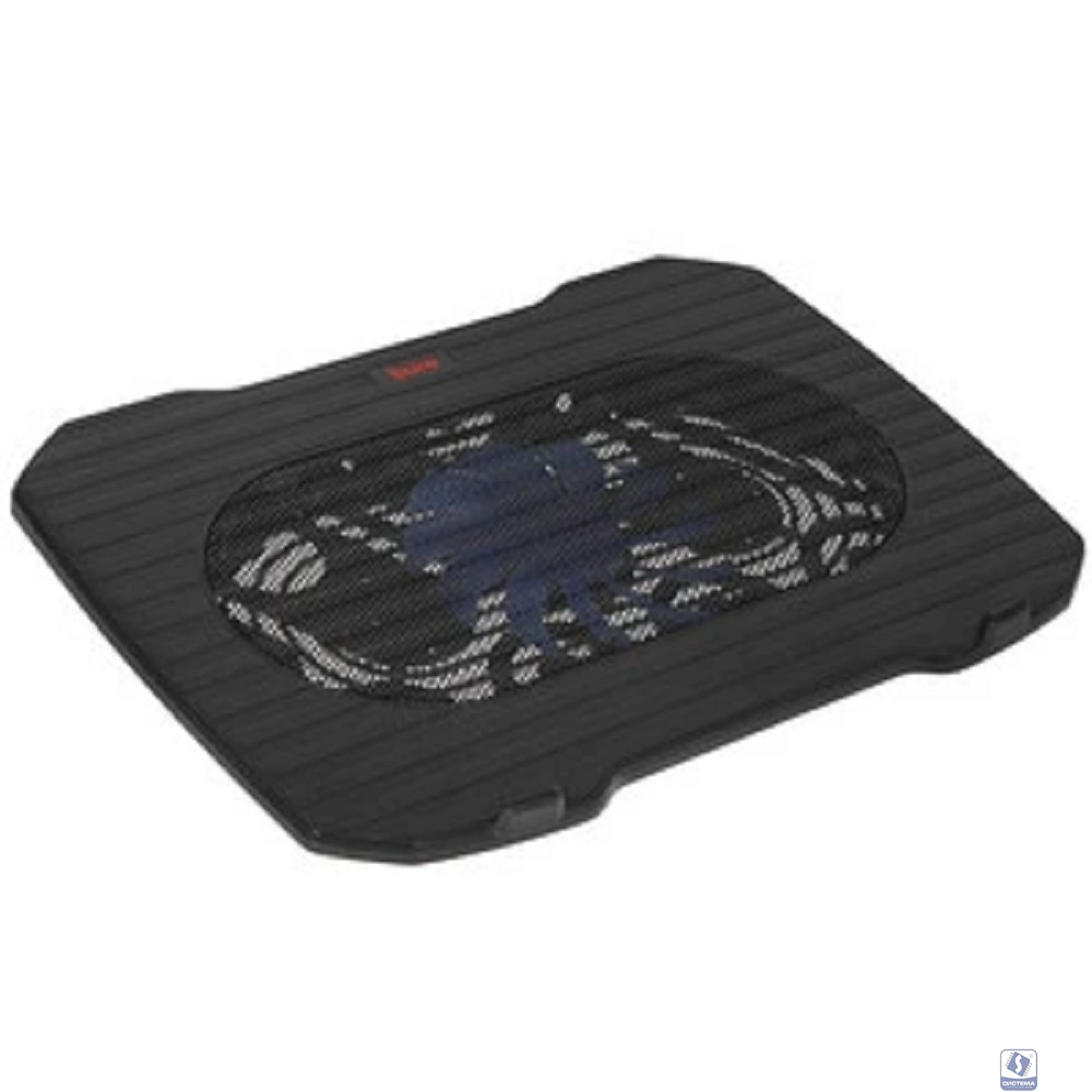 BURO Подставка для ноутбука 15.6"357x265x33mm 1xUSB 1x 140mmFAN 345г металлическая сетка/пластик черный (BU-LCP156-B114)