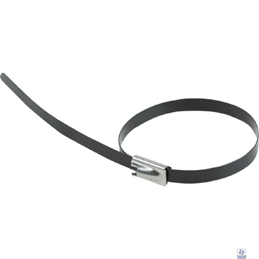 Rexant (07-0428-5) Стяжка кабельная стальная (304) с полимерным покрытием 400x4,6мм (50 шт/уп)