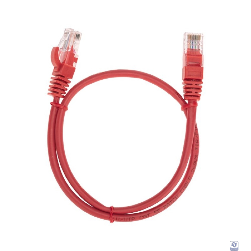 Rexant (02-0103-05) Патч-корд U/UTP, CAT 5e, RJ45-RJ45, 26AWG, LSZH, красный, 0,5м