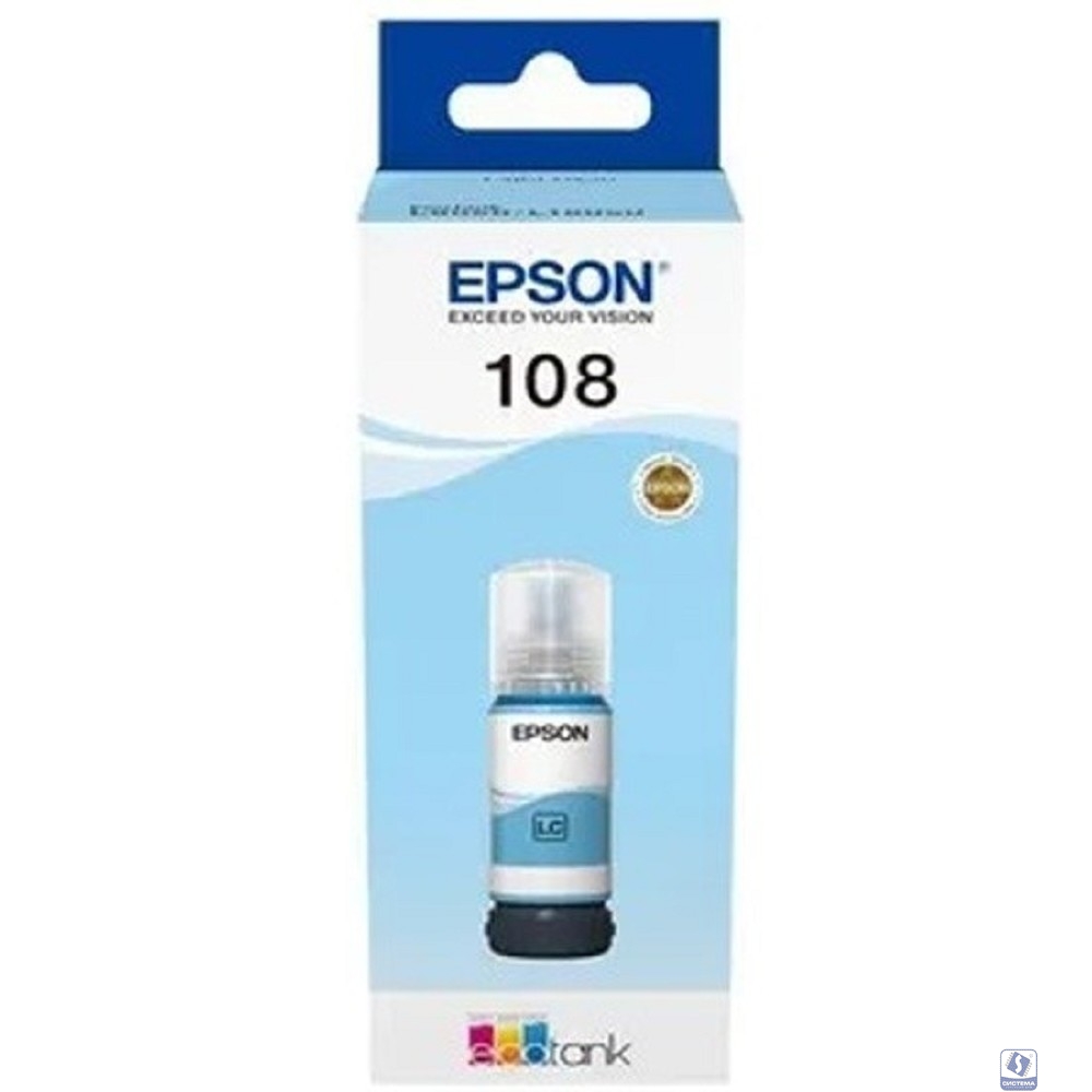 EPSON C13T09C54A  Картридж 108 EcoTank Ink для Epson L8050/L18050, Light Cyan 70ml