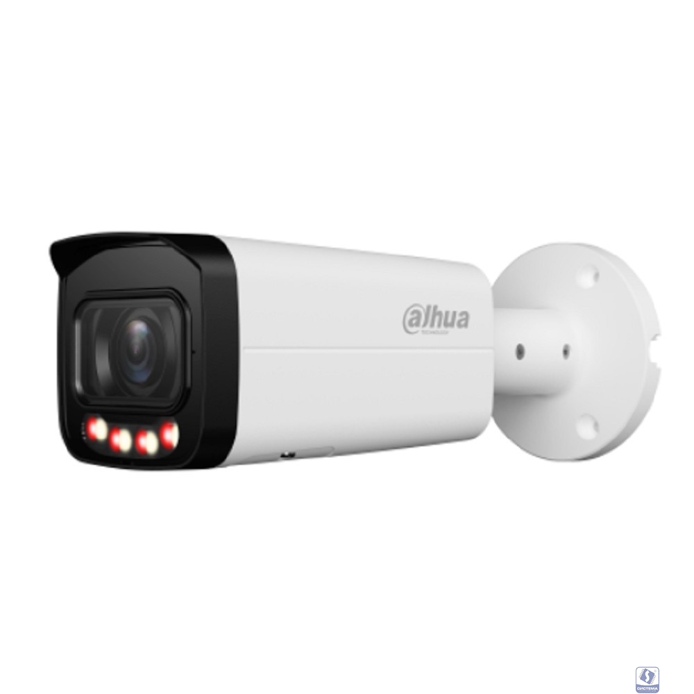 DAHUA DH-IPC-HFW2249TP-ZAS-IL Уличная цилиндрическая IP-видеокамера SmartDualLight 2Мп, 1/2.8” CMOS, моторизованный объектив 2.7~13.5мм, видеоаналитика, микрофон, ИК 60м, LED 60м; IP67, IK10