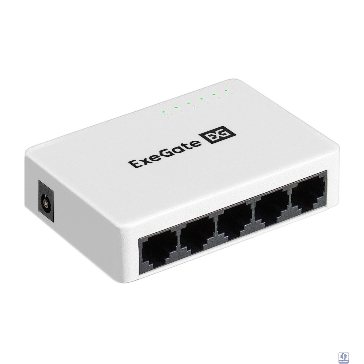 Exegate EX298685RUS Коммутатор неуправляемый ExeGate EDES-1005C (5-портовый UTP 10/100Mbps, с функцией энергосбережения (Green Ethernet Technology), настольный)
