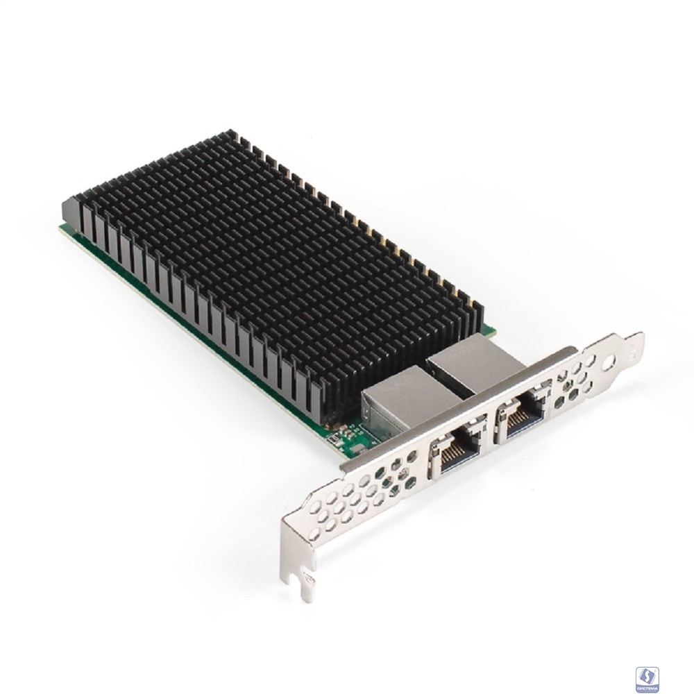 Exegate EX296226RUS Сетевой адаптер ExeGate EXE-X540-T2 (PCI-E x8 v3.0, порты 2xRJ45 (медные), 10Gb/s (10/5/2.5/1Gb/s, 100Mb/s), Server NIC Intel Chipset X540 Exegate EX296226RUS Сетевой адаптер ExeGate EXE-X540-T2 (PCI-E x8 v3.0, порты 2xRJ45 (медные), 10Gb/s (10/5/2.5/1Gb/s, 100Mb/s), Server NIC Intel Chipset X540