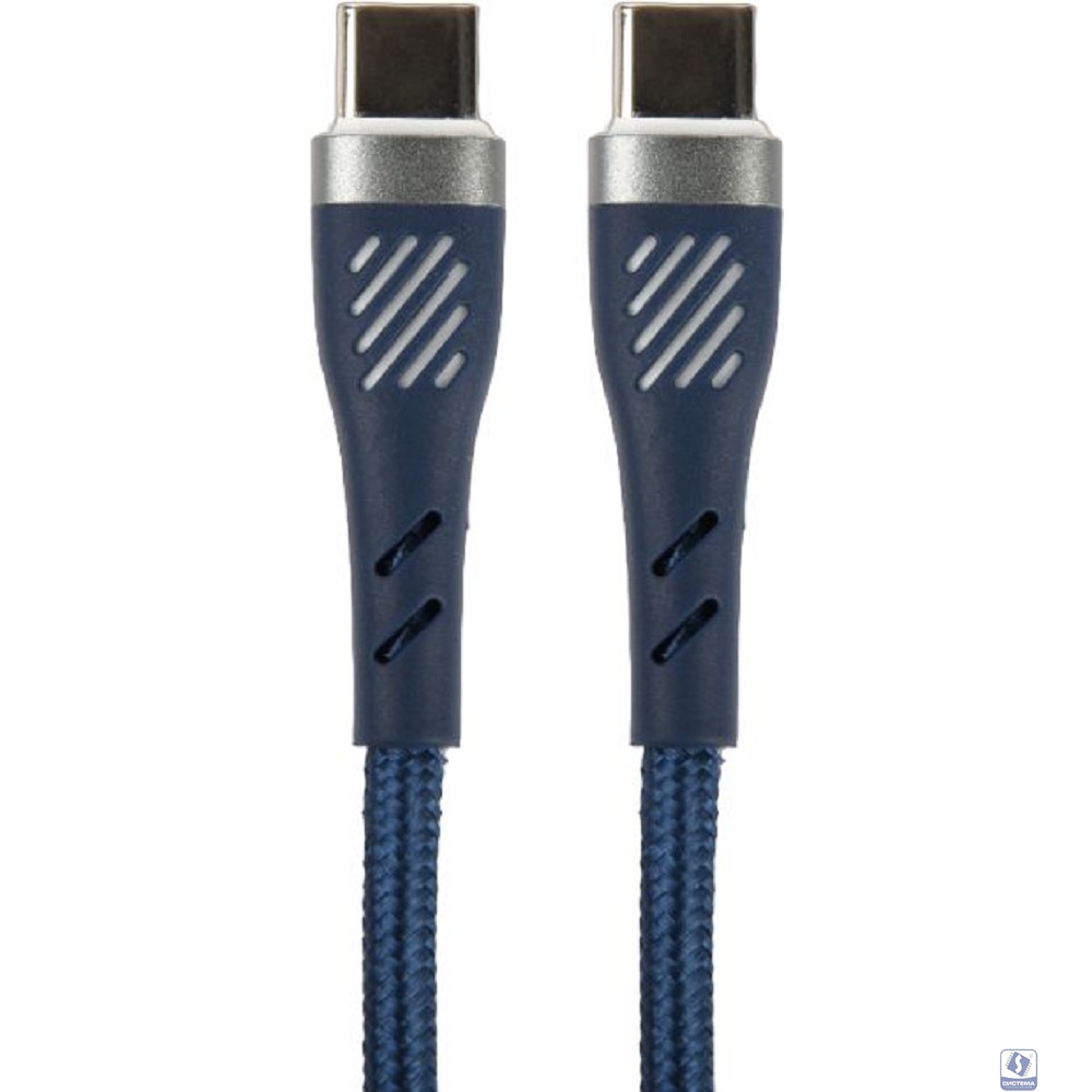 PERFEO Кабель USB C вилка - C вилка, 60W, синий, длина 1 м., POWER (C1103)