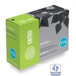 CACTUS Q7551A Картридж (CS-Q7551A) для LJ P3005/M3027mfp/M3035mfp (6500 стр.)