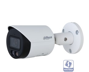 DAHUA DH-IPC-HFW2849SP-S-IL-0360B Уличная цилиндрическая IP-видеокамера SmartDualLight 8Мп, 1/2.7” CMOS, объектив 3.6мм, видеоаналитика, микрофон, ИК 30м, LED 30м, IP67, металл