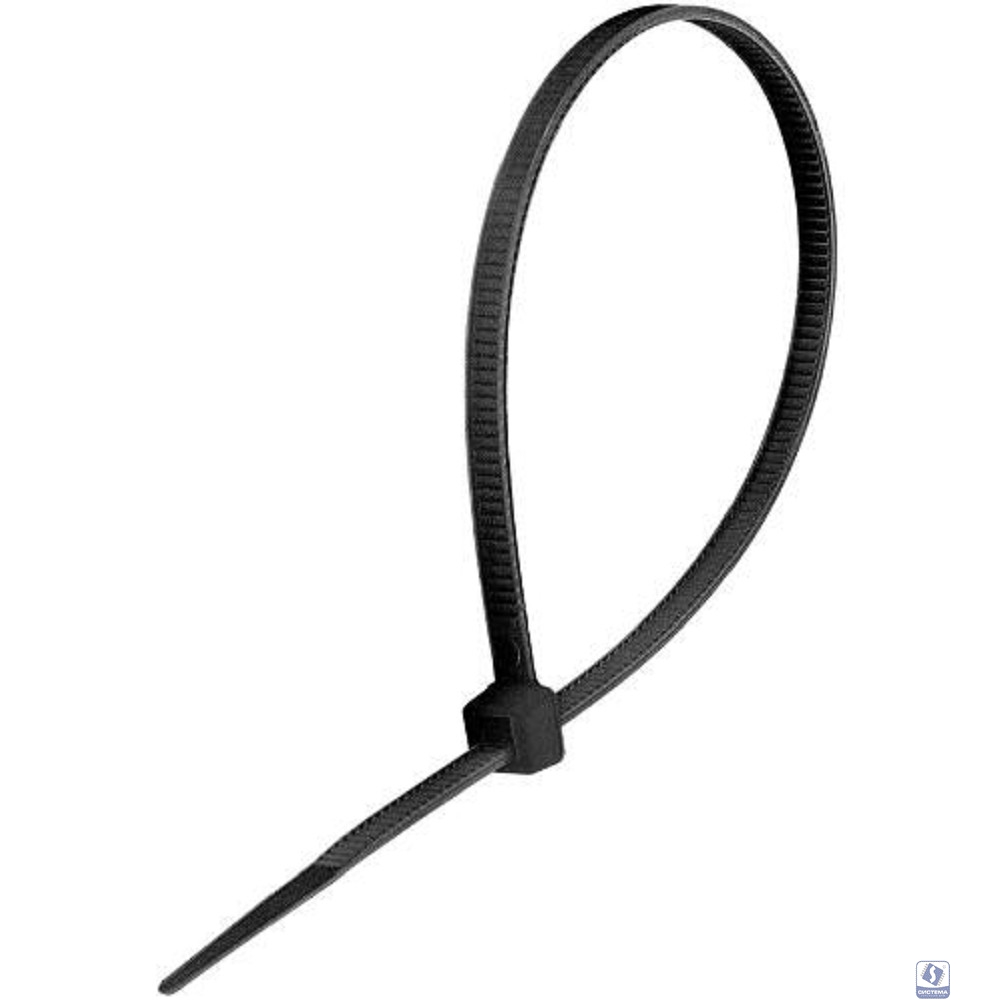 Exegate EX293128RUS Стяжка (хомут) нейлоновая ExeGate CV66-450x4.8B (нейлон 6.6, 450x4.8мм, неоткрывающаяся, halogen free, -40°C - +85°C, черная, 100 шт)