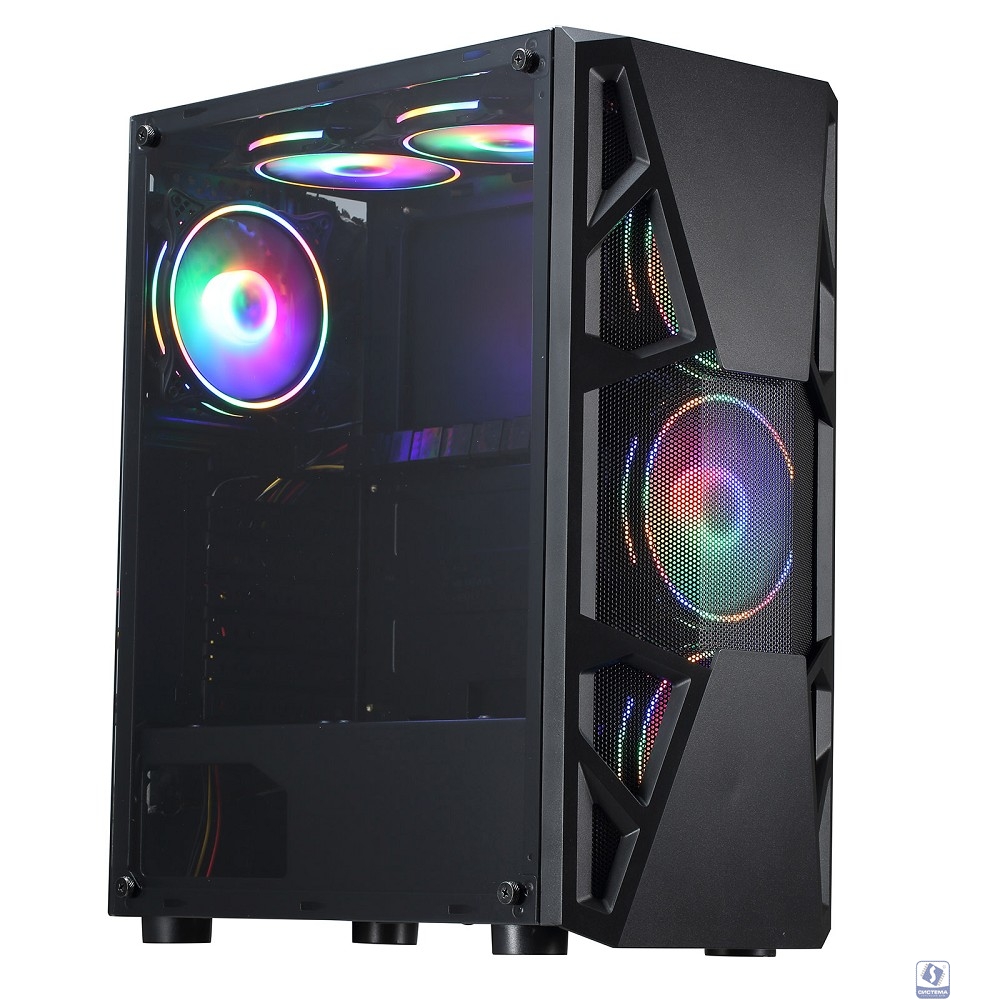 Корпус Formula CL-3303B RGB черный без БП ATX 6x120mm 2xUSB2.0 1xUSB3.0 audio bott PSU