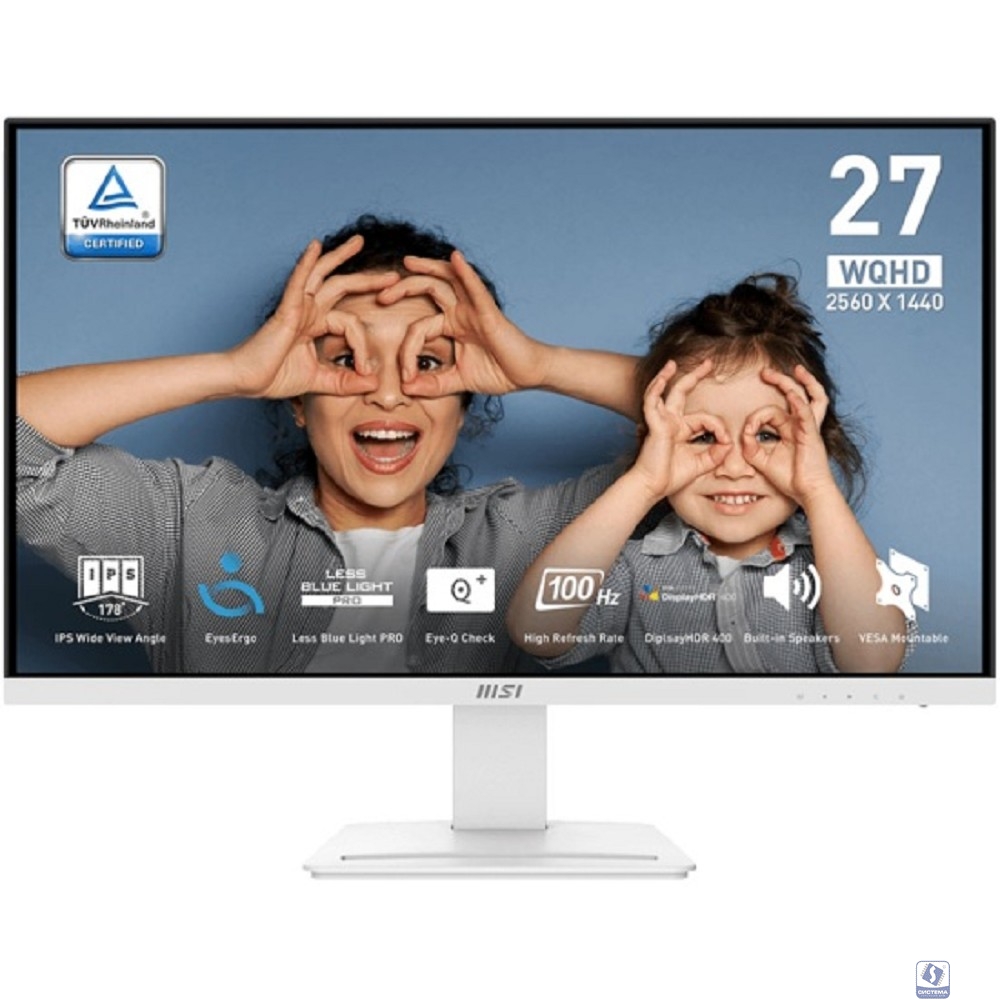 MSI PRO 27" MP273QW E2 белый  [9S6-3PB69H-054]