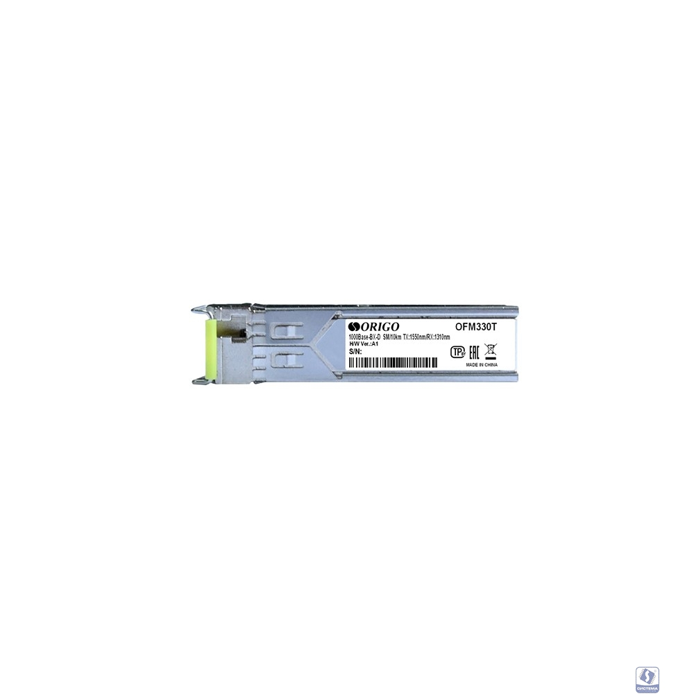 ORIGO OFM330T/3KM/B1A WDM SFP-трансивер, 1000Base-BX-D (Simplex SC), Tx:1550 нм, Rx:1310 нм, одномод, до 3км
