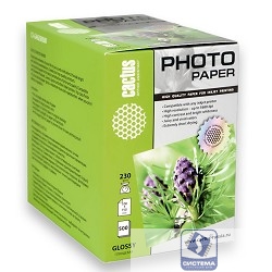 CACTUS GA6230500 Фотобумага глянцевая, А6, 230 г/м2, 500 листов