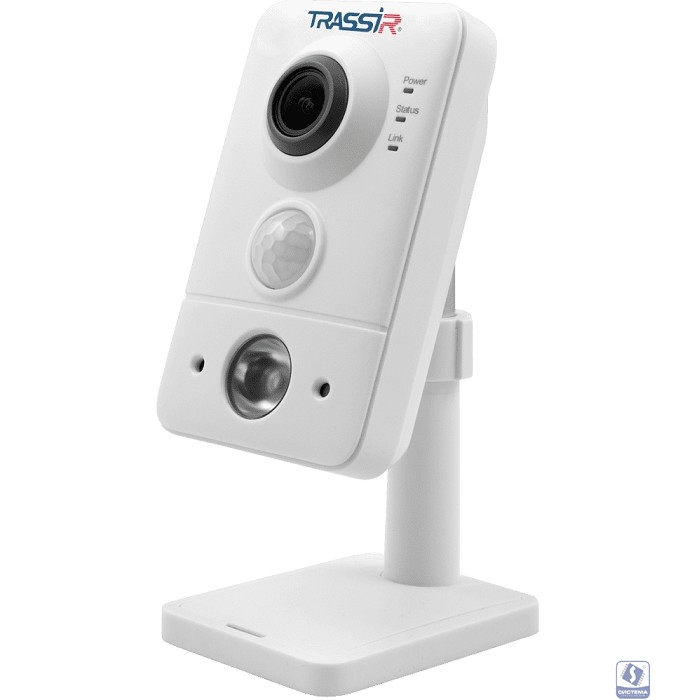 TRASSIR TR-D7151IR1 1.4 Компактная 5Мп IP-камера с аппаратным детектором движения. Матрица 1/2.8" CMOS, разрешение 5Мп