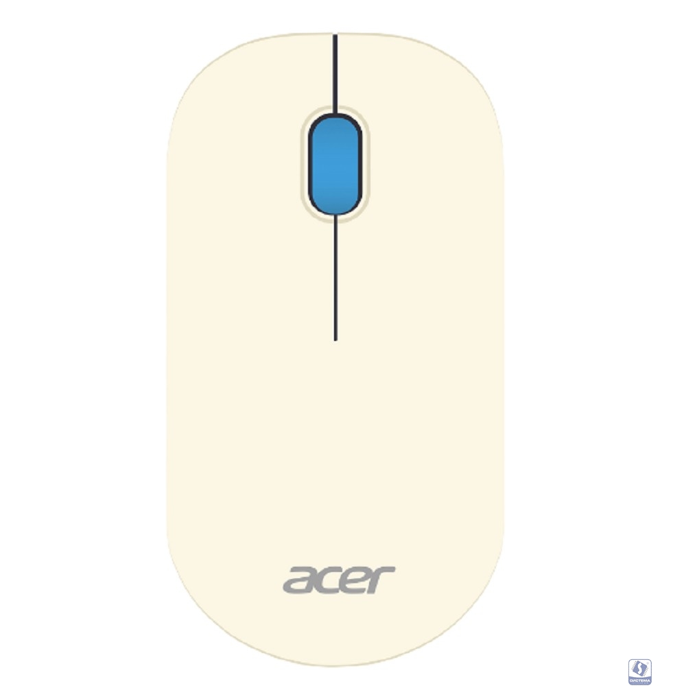 Acer OMR205 [ZL.MCEEE.02H] 1200dpi/беспроводная/USB/белый/голубой Мышь компьютерная 