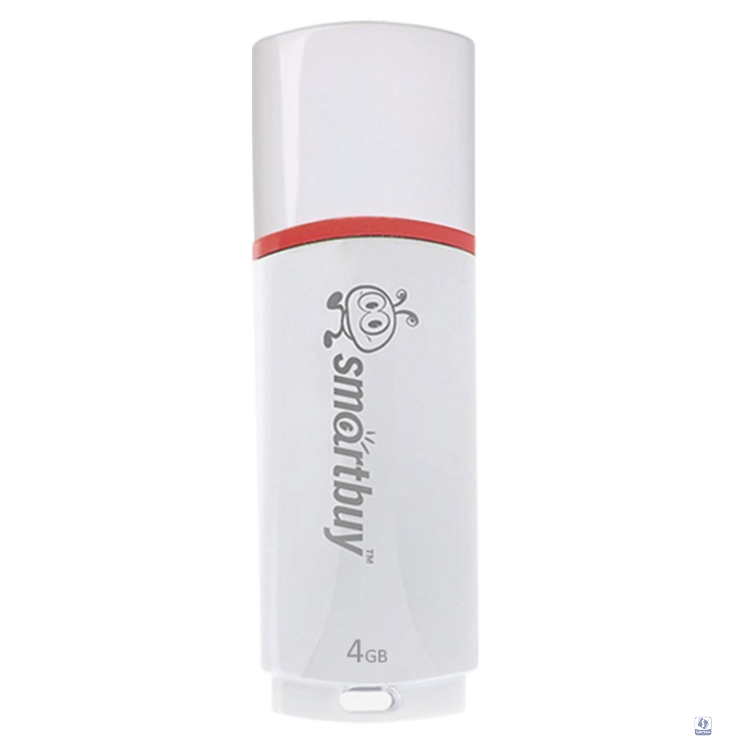 Smartbuy USB Drive 4Gb Crown White SB4GBCRW-W